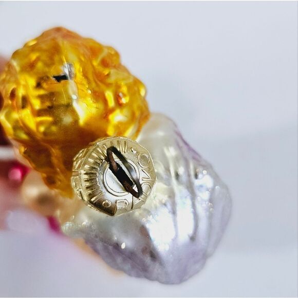 Vintage Christopher Radko 'Heart Ride' 1996 Blown Glass Cupid Angel Ornament - Picture 4 of 11